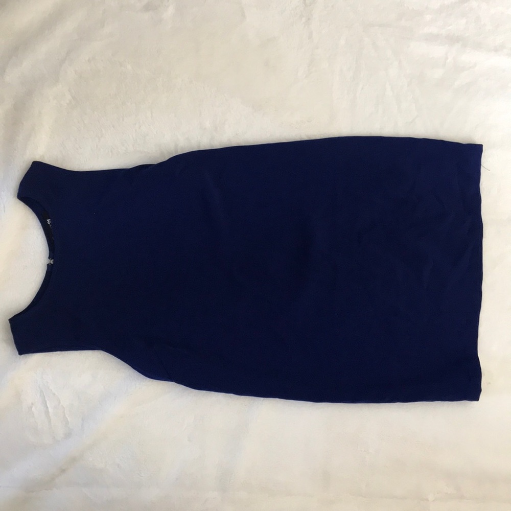 Cobalt blue shift dress